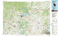 Download a high-resolution, GPS-compatible USGS topo map for Shawano, WI (1989 edition)