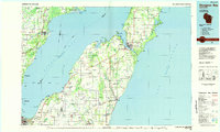 1984 Map of Sturgeon Bay, 1985 Print