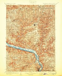 1908 Map of Lancaster, 1932 Print