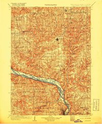 1908 Map of Lancaster, 1918 Print