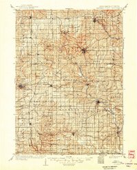 1902 Map of Mineral Point, 1949 Print