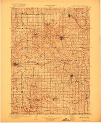 1902 Map of Mineral Point, 1917 Print