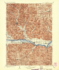 Download a high-resolution, GPS-compatible USGS topo map for Richland Center, WI (1934 edition)