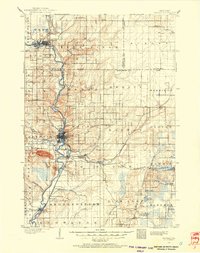 1899 Map of Wausau, 1956 Print