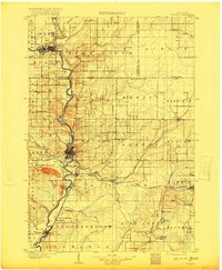 1902 Map of Wausau, 1920 Print