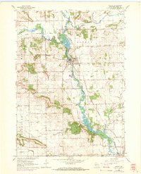 Download a high-resolution, GPS-compatible USGS topo map for Albany, WI (1972 edition)