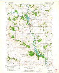 Download a high-resolution, GPS-compatible USGS topo map for Albany, WI (1964 edition)