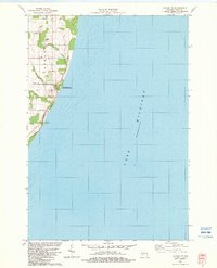 preview thumbnail of historical topo map of Door County, WI in 1982