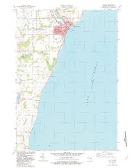 1982 Map of Algoma, WI