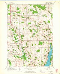 1959 Map of Allenton, WI, 1964 Print