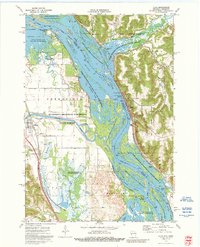 preview thumbnail of historical topo map of Alma, WI in 1974