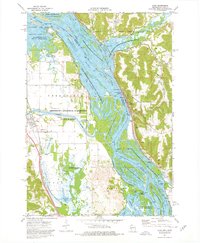 Download a high-resolution, GPS-compatible USGS topo map for Alma, WI (1976 edition)