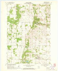 1969 Map of Almond, WI, 1972 Print