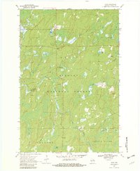 preview thumbnail of historical topo map of Forest County, WI in 1970