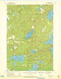 Download a high-resolution, GPS-compatible USGS topo map for Anvil Lake, WI (1972 edition)