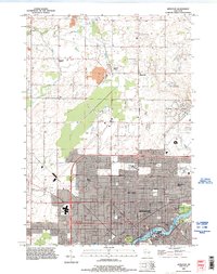preview thumbnail of historical topo map of Appleton, WI in 1992