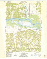 Download a high-resolution, GPS-compatible USGS topo map for Avoca, WI (1983 edition)