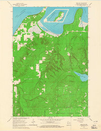 Download a high-resolution, GPS-compatible USGS topo map for Bark Bay, WI (1965 edition)
