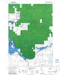 preview thumbnail of historical topo map of Sawyer County, WI in 1972