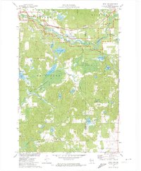 Download a high-resolution, GPS-compatible USGS topo map for Bean Lake, WI (1974 edition)