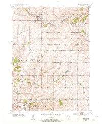 1952 Map of Lafayette County, WI, 1954 Print