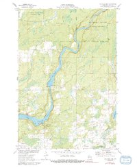 Download a high-resolution, GPS-compatible USGS topo map for Big Falls Dam, WI (1991 edition)