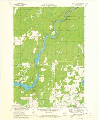 Download a high-resolution, GPS-compatible USGS topo map for Big Falls Dam, WI (1973 edition)