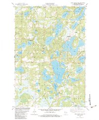 Download a high-resolution, GPS-compatible USGS topo map for Birch Island Lake, WI (1983 edition)