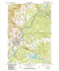 preview thumbnail of historical topo map of Black River Falls, WI in 1984