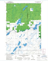 Download a high-resolution, GPS-compatible USGS topo map for Blaisdell Lake, WI (1985 edition)