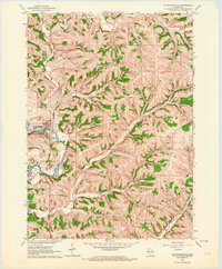 Download a high-resolution, GPS-compatible USGS topo map for Blanchardville, WI (1964 edition)