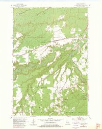 preview thumbnail of historical topo map of Douglas County, WI in 1954