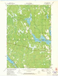 preview thumbnail of historical topo map of Oneida County, WI in 1971