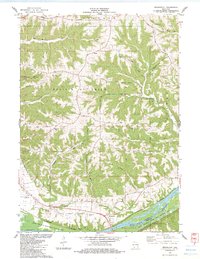 Download a high-resolution, GPS-compatible USGS topo map for Bridgeport, WI (1983 edition)