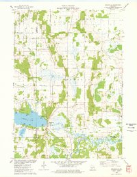 preview thumbnail of historical topo map of Briggsville, WI in 1975