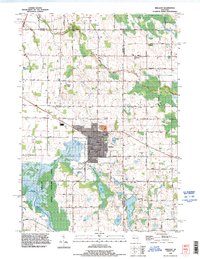 Download a high-resolution, GPS-compatible USGS topo map for Brillion, WI (1996 edition)