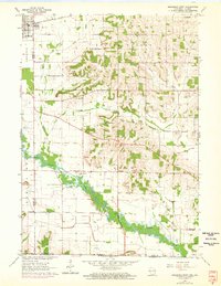 Download a high-resolution, GPS-compatible USGS topo map for Brodhead East, WI (1972 edition)