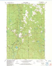 preview thumbnail of historical topo map of Brule, WI in 1984