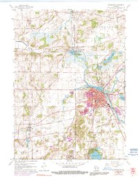 Download a high-resolution, GPS-compatible USGS topo map for Burlington, WI (1991 edition)