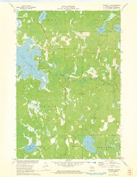 Download a high-resolution, GPS-compatible USGS topo map for Burrows Lake, WI (1973 edition)