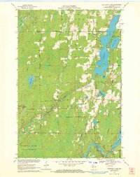 Download a high-resolution, GPS-compatible USGS topo map for Butternut Lake, WI (1972 edition)