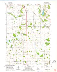 preview thumbnail of historical topo map of Fond du Lac County, WI in 1974