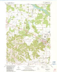 Download a high-resolution, GPS-compatible USGS topo map for Camp Douglas, WI (1984 edition)