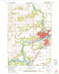 Download a high-resolution, GPS-compatible USGS topo map for Chippewa Falls, WI (1990 edition)