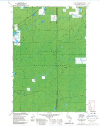 Download a high-resolution, GPS-compatible USGS topo map for Clam Lake SW, WI (1985 edition)