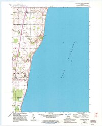 1954 Map of Manitowoc County, WI, 1995 Print