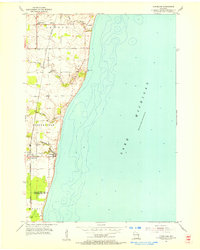 1954 Map of Manitowoc County, WI, 1956 Print