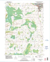 preview thumbnail of historical topo map of Waupaca County, WI in 1993