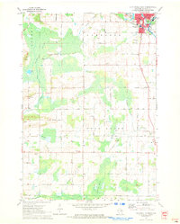 preview thumbnail of historical topo map of Waupaca County, WI in 1970