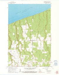 Download a high-resolution, GPS-compatible USGS topo map for Cloverland, WI (1990 edition)